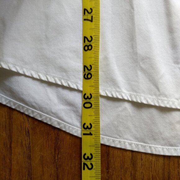 Tommy Hilfiger Soldi White Button Down Shirt 100% Cotton Size XL Embroidery - Picture 7 of 7